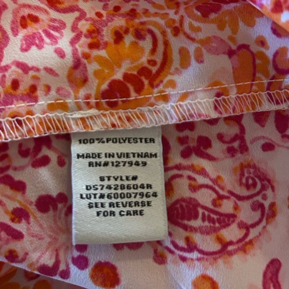 Emma & Michele Floral Print Tie Waist V-neck Dress Size Small - Picture 7 of 11